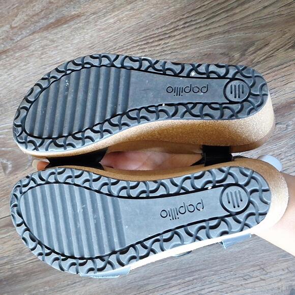 Papillio Black Strap Wedge Sandal Size 5 - Picture 6 of 8